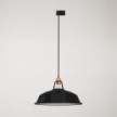 Ceramic pendant lamp for tracks with Harbour lampshade