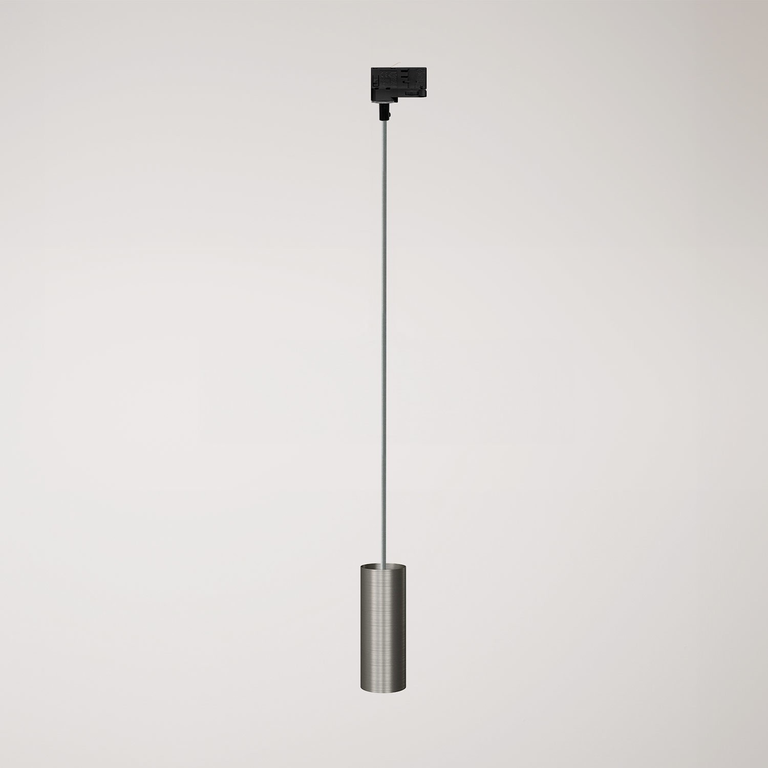 Suspension lamp with Tub-E14 shade for tracks