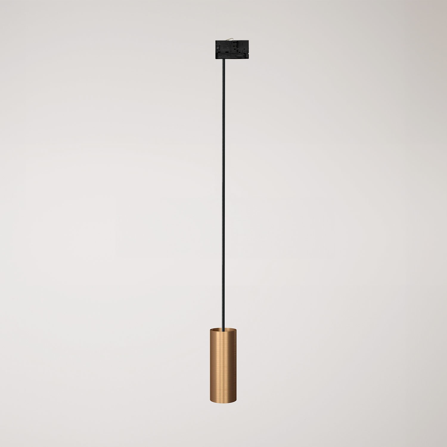 Suspension lamp with Tub-E14 shade for tracks