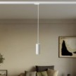 Suspension lamp with Tub-E14 shade for tracks