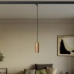 Suspension lamp with Tub-E14 shade for tracks