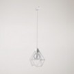 Diamond cage pendant lamp for tracks