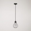 Suspension with Drop cage lampshade for tracks