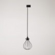 Suspension with Drop cage lampshade for tracks