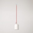 Track pendant with ceramic mini Campana lampshade