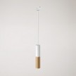 Track pendant lamp with Tub-E14 double shade