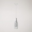 Suspension lamp with Magnum bottle shade for tracks