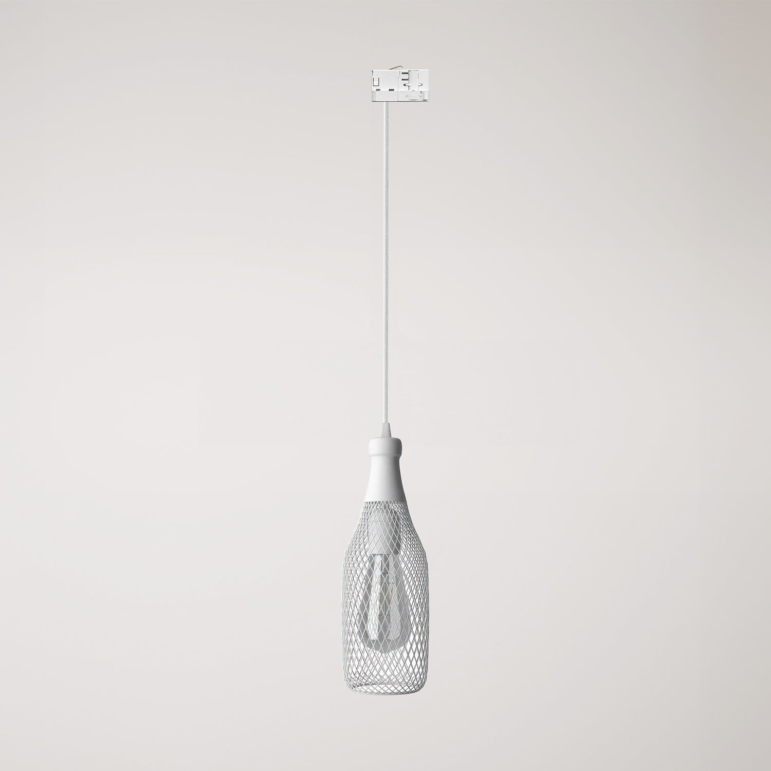 Suspension lamp with Magnum bottle shade for tracks