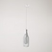 Suspension lamp with Magnum bottle shade for tracks