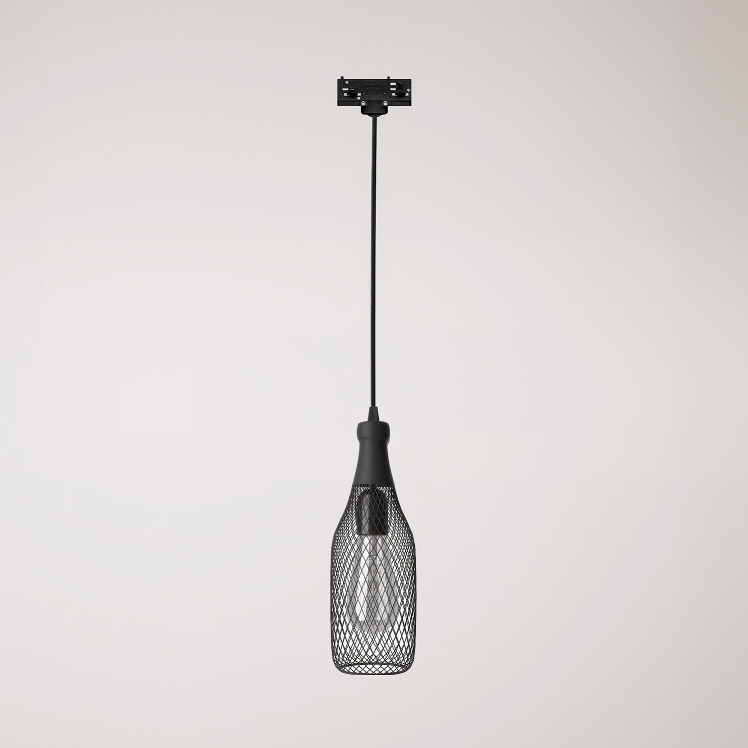 Suspension lamp with Magnum bottle shade for tracks