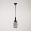 Suspension lamp with Magnum bottle shade for tracks