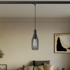 Suspension lamp with Magnum bottle shade for tracks