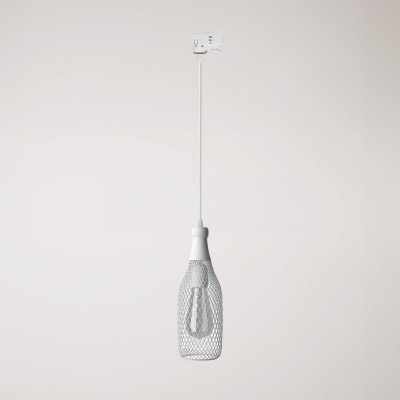 Suspension lamp with Magnum bottle shade for tracks