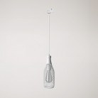 Suspension lamp with Magnum bottle shade for tracks