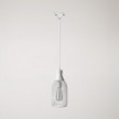 Pendant lamp with Jéroboam bottle shade for tracks