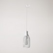 Pendant lamp with Jéroboam bottle shade for tracks