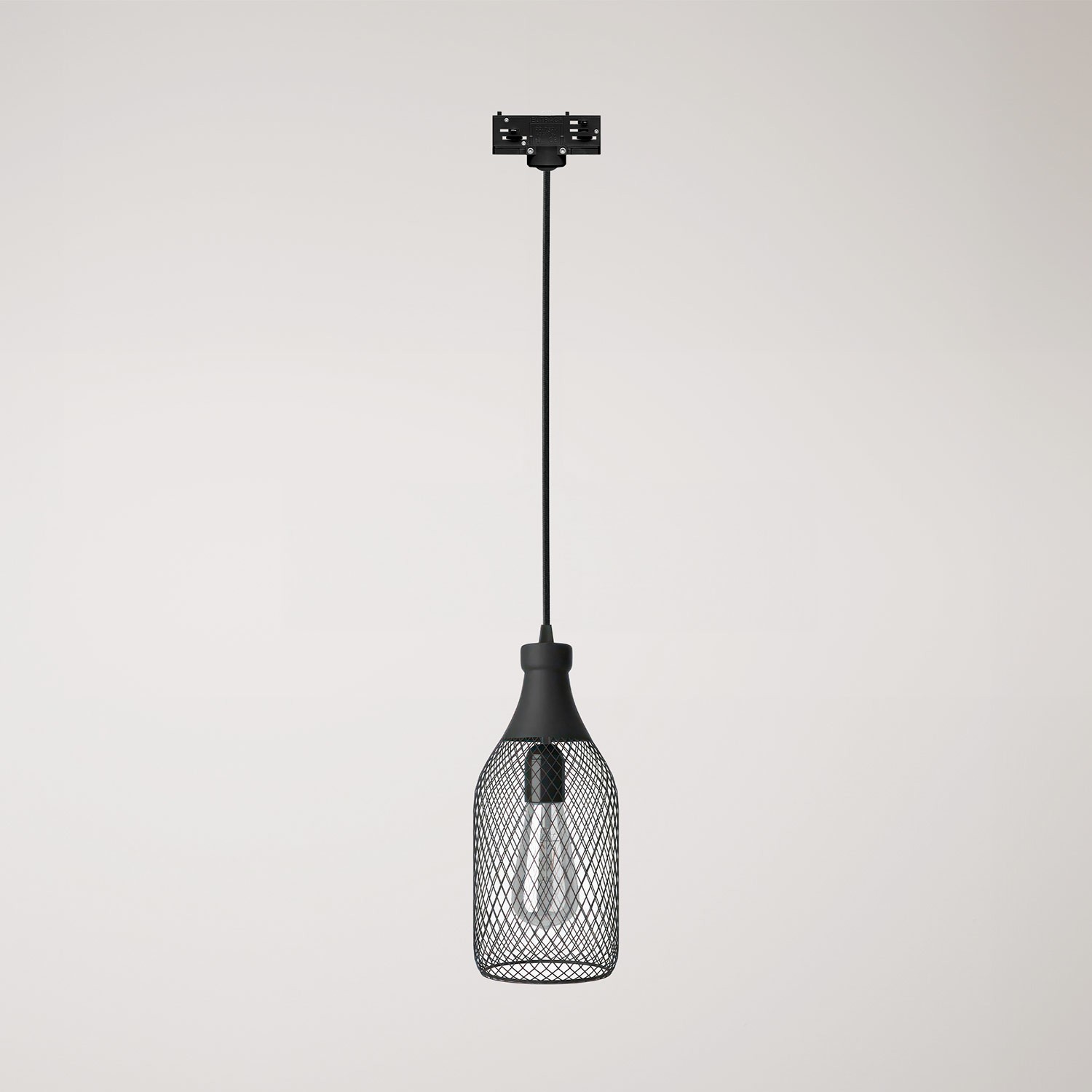 Pendant lamp with Jéroboam bottle shade for tracks