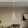 Pendant lamp with Jéroboam bottle shade for tracks