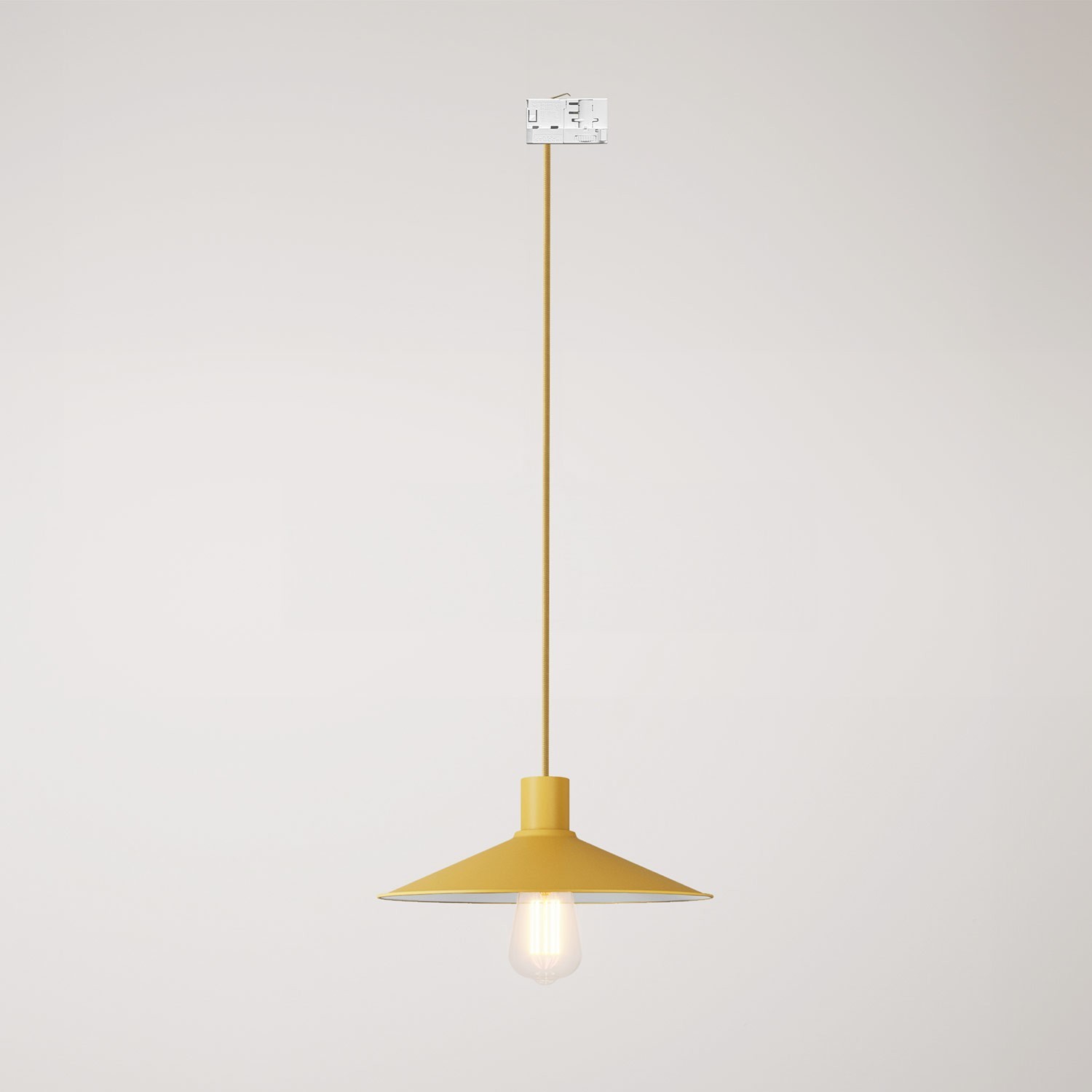 Swing Pastel pendant lamp with shade for track systems