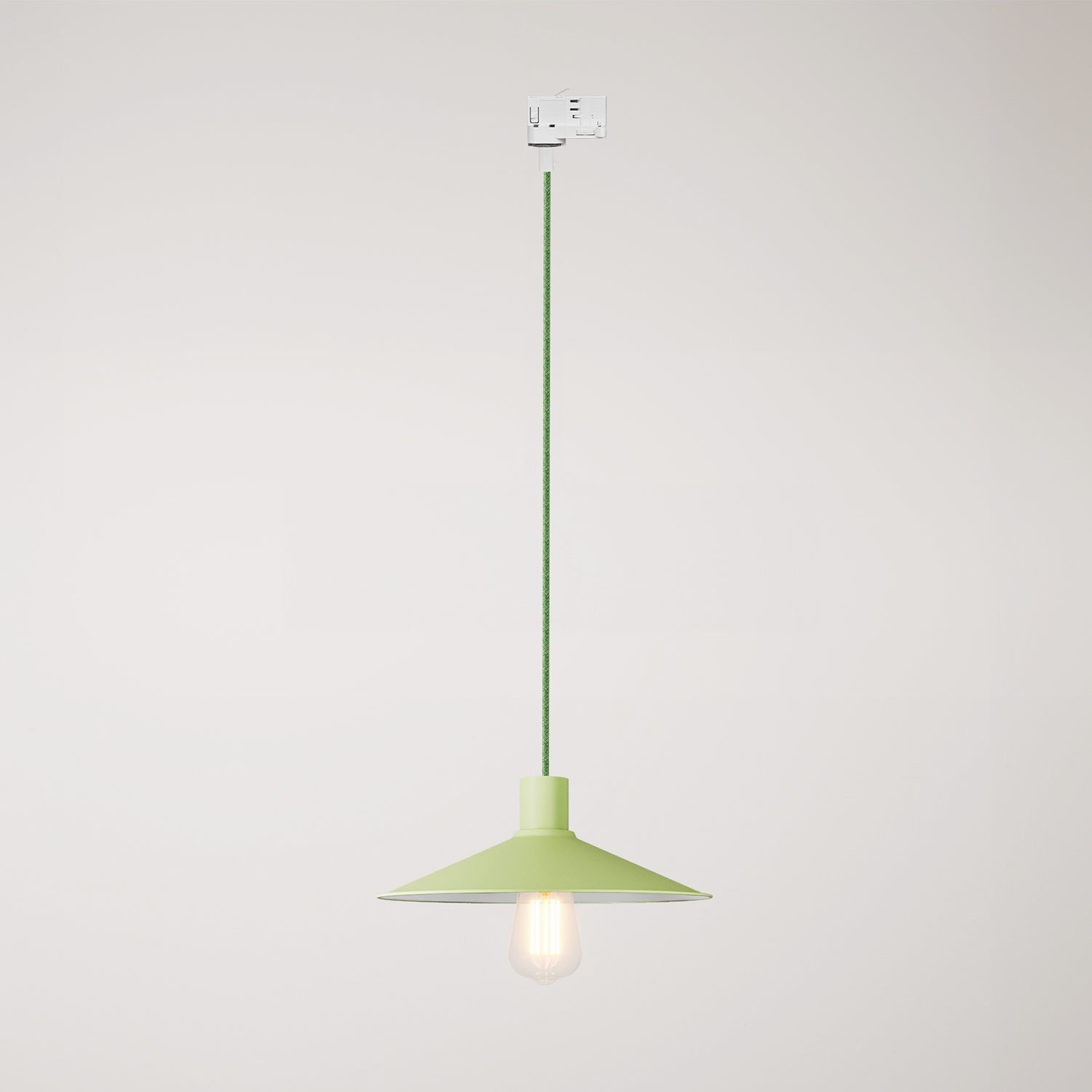 Swing Pastel pendant lamp with shade for track systems