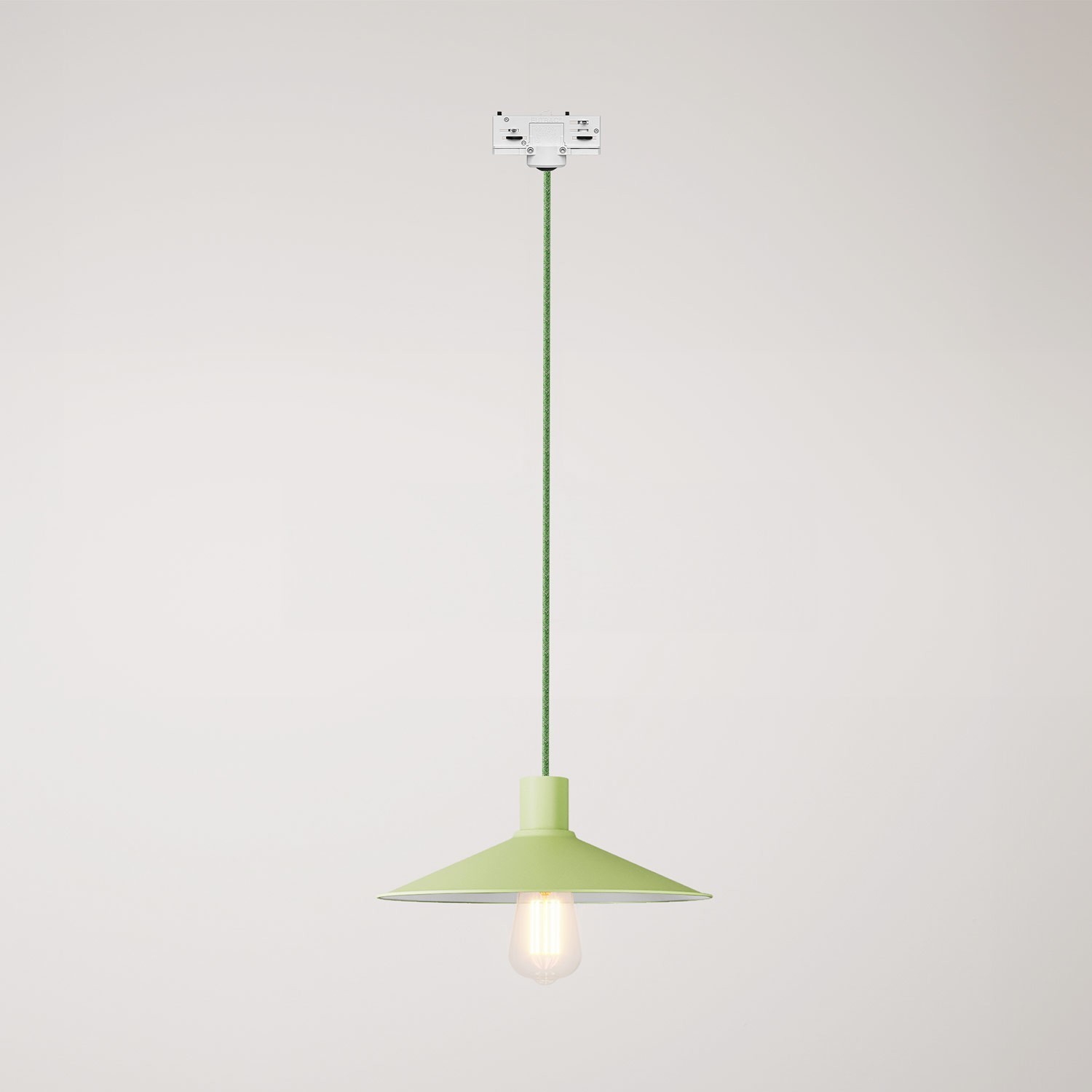 Swing Pastel pendant lamp with shade for track systems