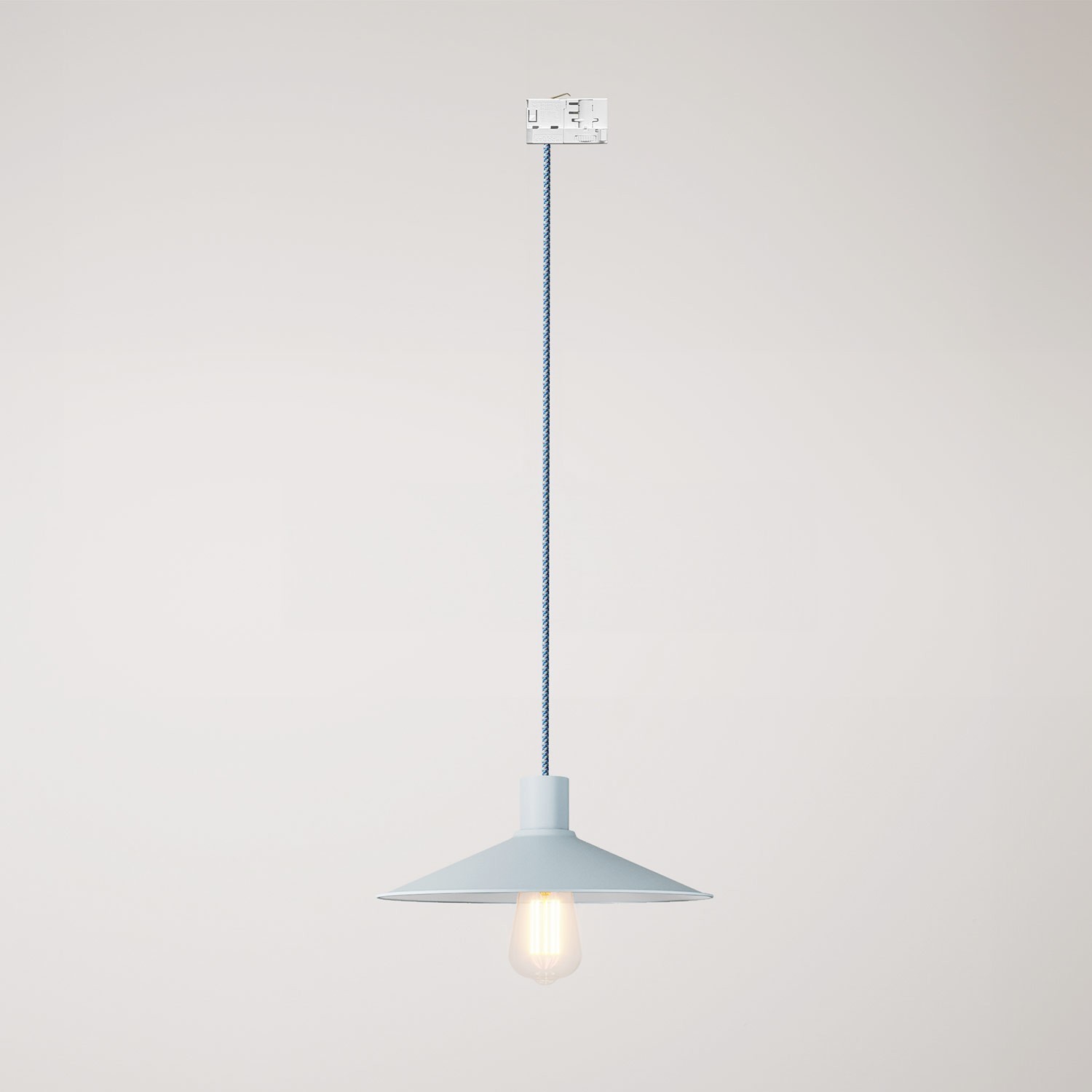 Swing Pastel pendant lamp with shade for track systems