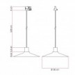 Swing Pastel pendant lamp with shade for track systems