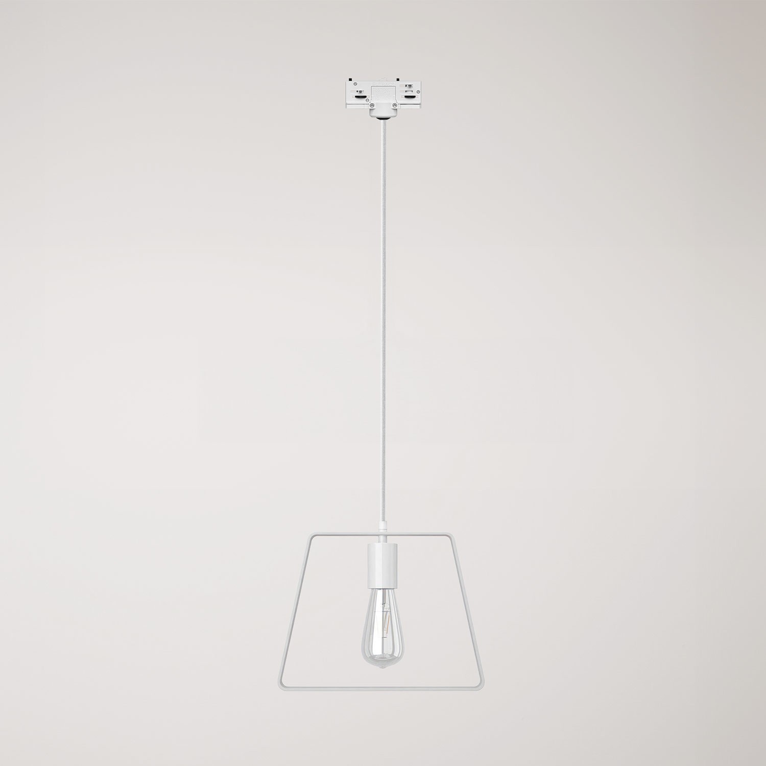 Pendant lamp with Duedì shade Track base