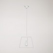 Pendant lamp with Duedì shade Track base