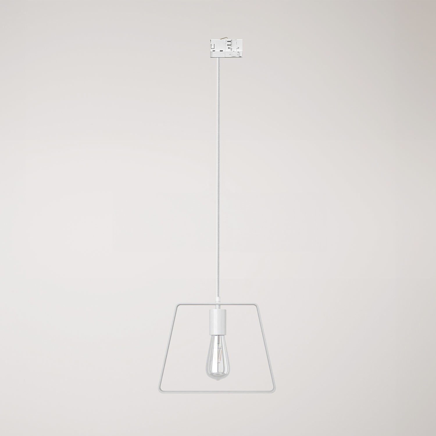 Pendant lamp with Duedì shade Track base