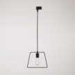 Pendant lamp with Duedì shade Track base