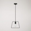 Pendant lamp with Duedì shade Track base