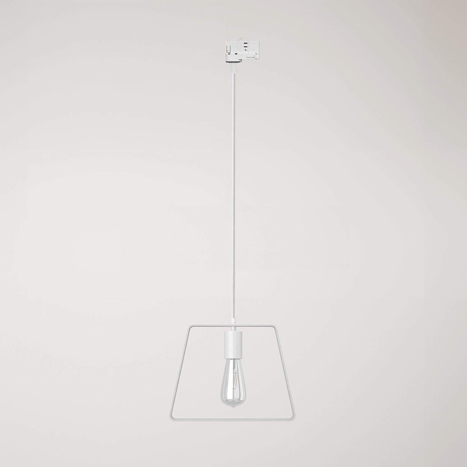 Pendant lamp with Duedì shade Track base