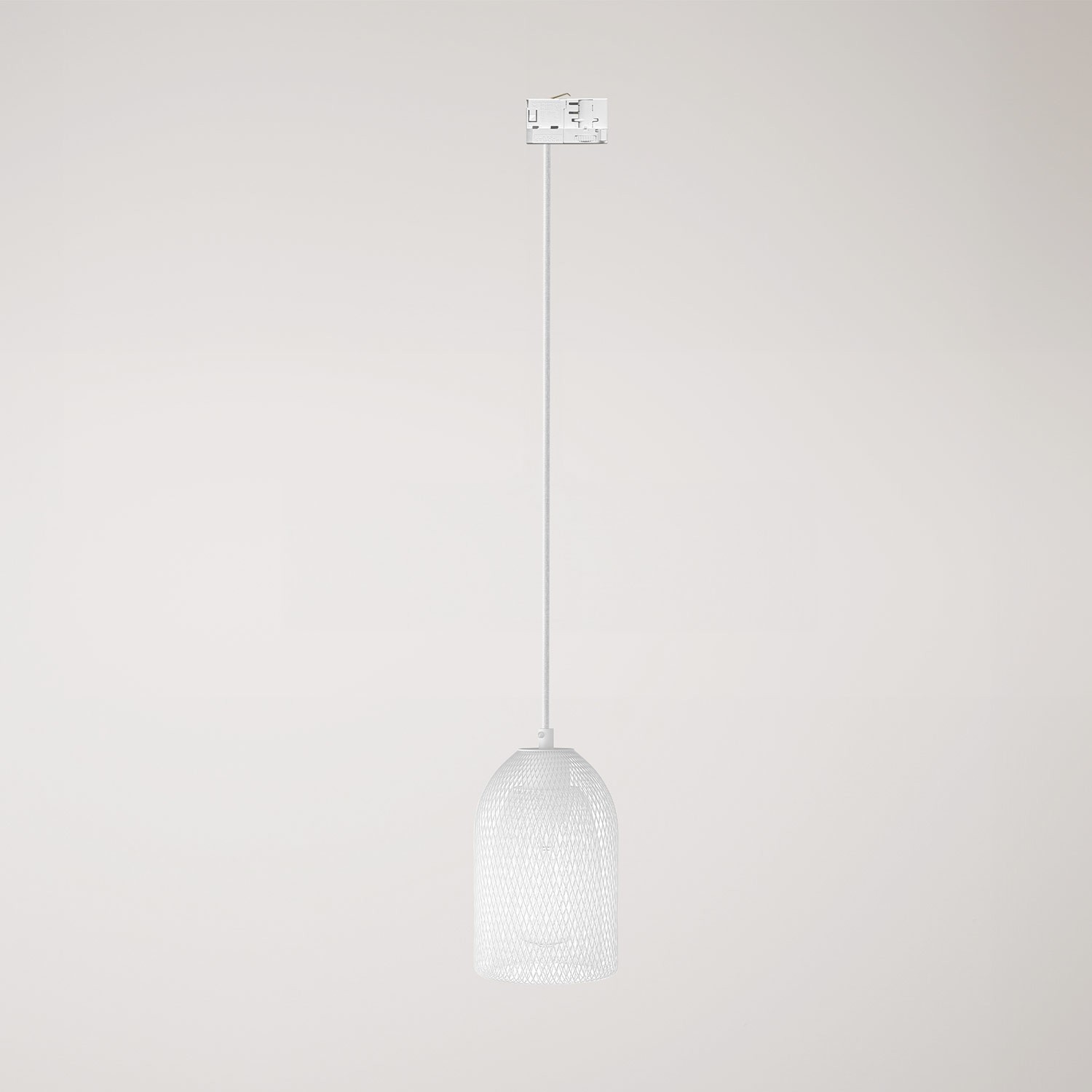 Ghostbell pendant lamp with shade for track