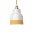 Two-tone ceramic Vaso lampshade, Materia collection - Made in Italy