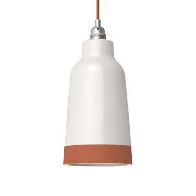 Two-tone ceramic Bottiglia lampshade, Materia collection - Made in Italy