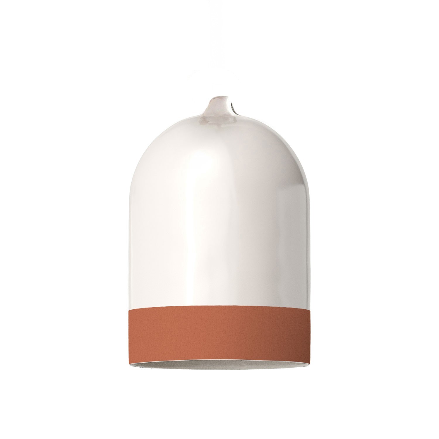 Campana Mini XS two-tone ceramic lampshade, Materia collection - Made in Italy