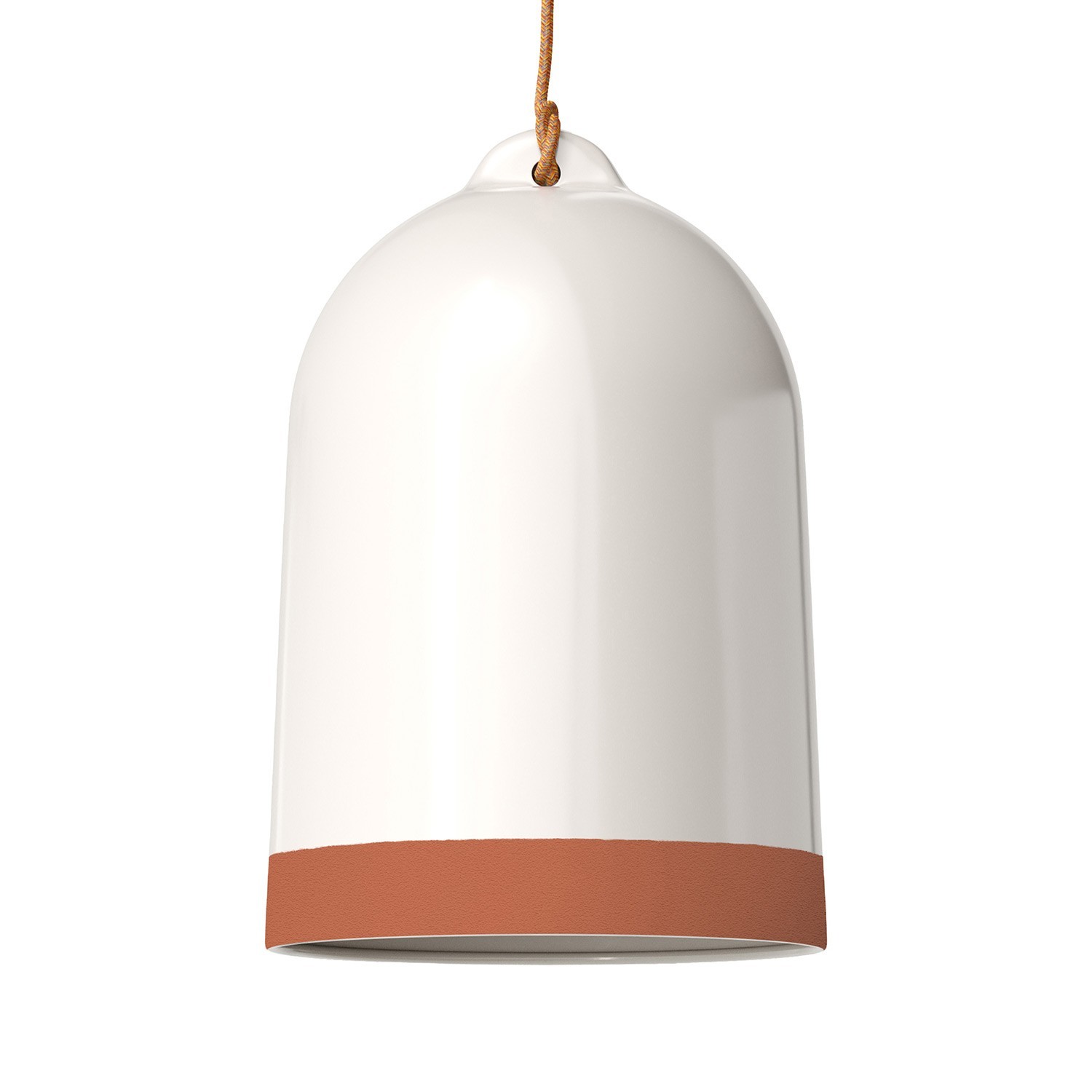 Campana XL two-tone ceramic lampshade, Materia collection - Made in Italy