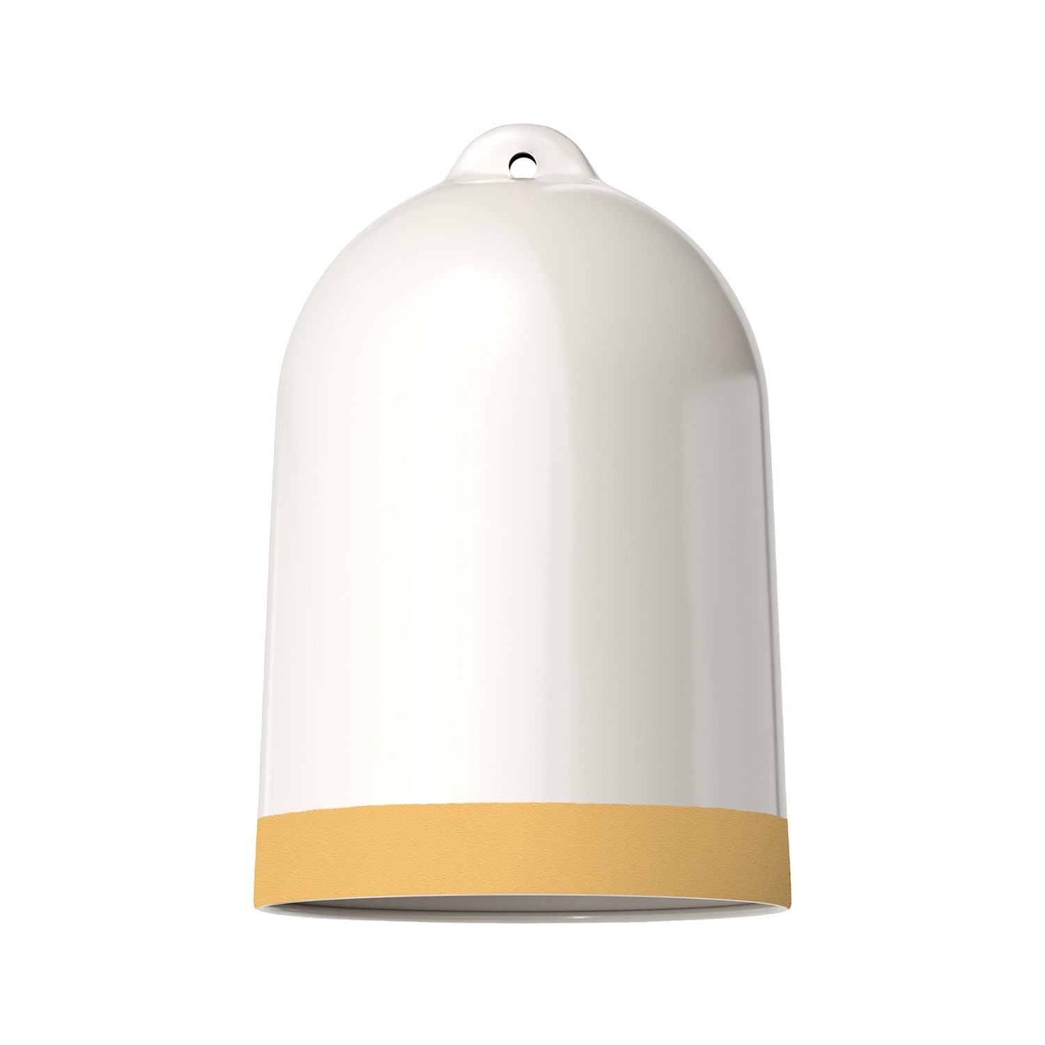 Campana XL two-tone ceramic lampshade, Materia collection - Made in Italy