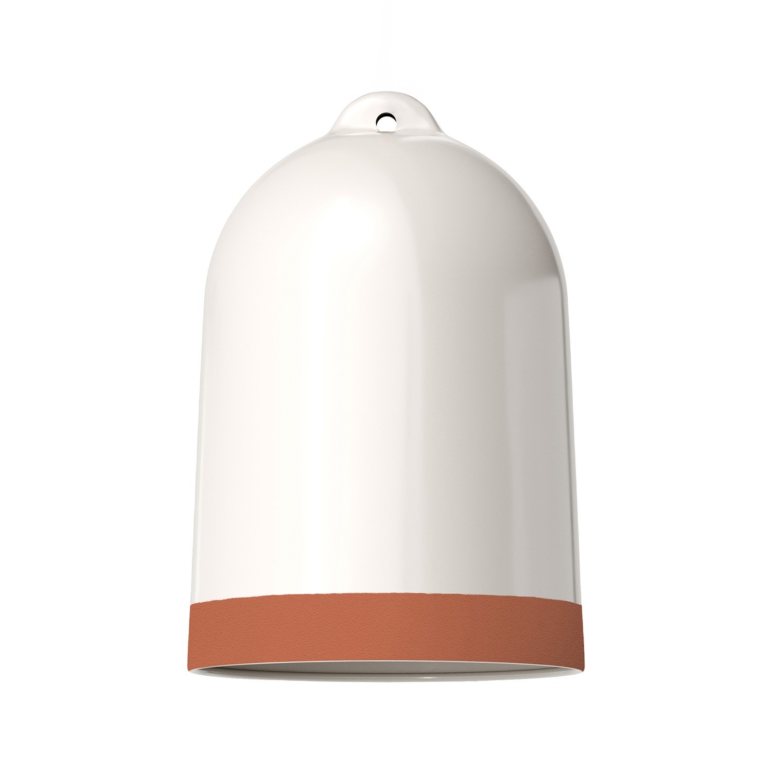 Campana XL two-tone ceramic lampshade, Materia collection - Made in Italy