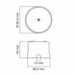 Junction box compatible with porcelain base