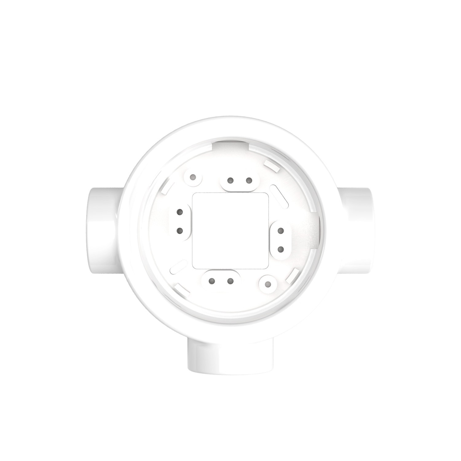 Porcelain base for electrical socket and switch/diverters compatible with Creative-Tubes - from 1 to 4 outputs