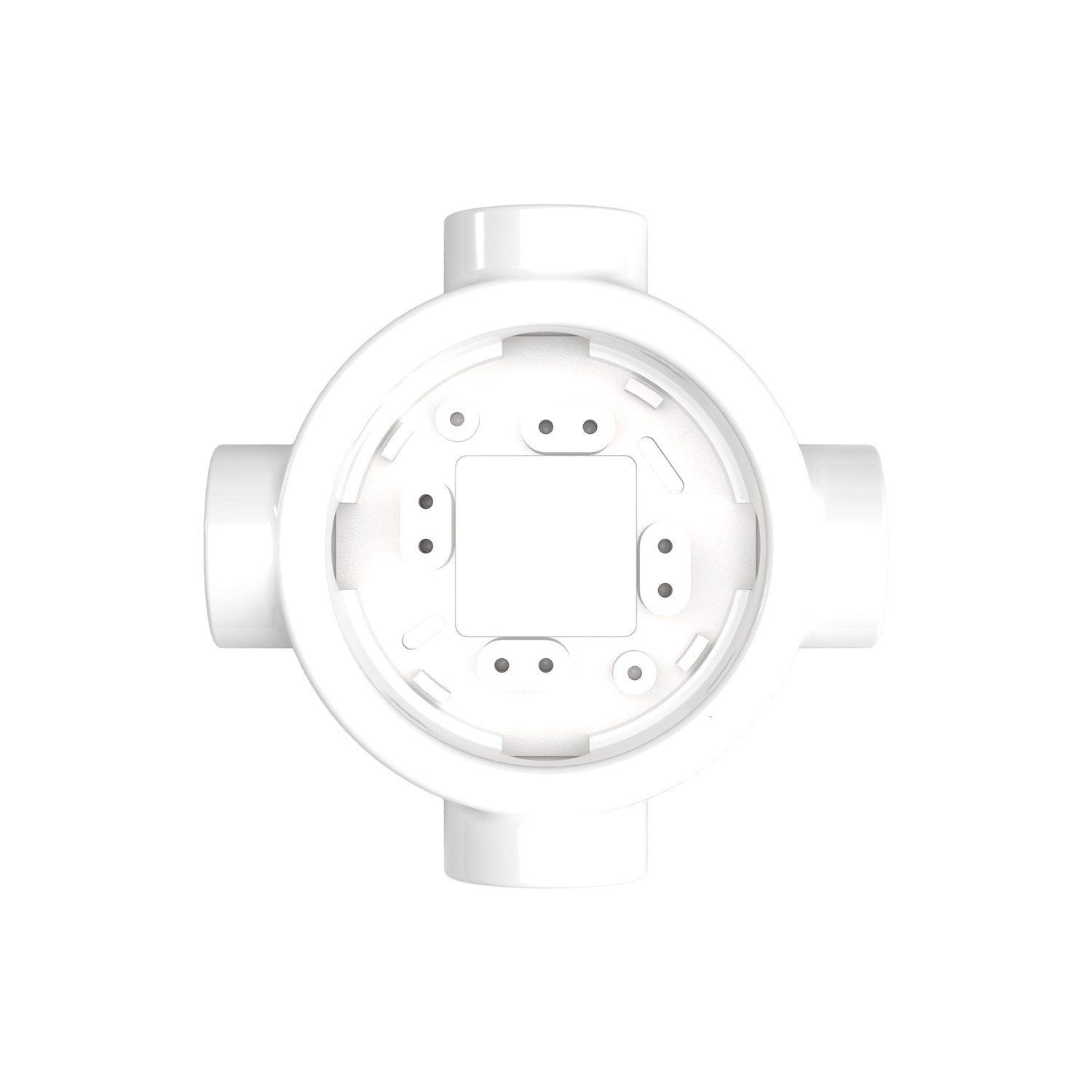 Porcelain base for electrical socket and switch/diverters compatible with Creative-Tubes - from 1 to 4 outputs