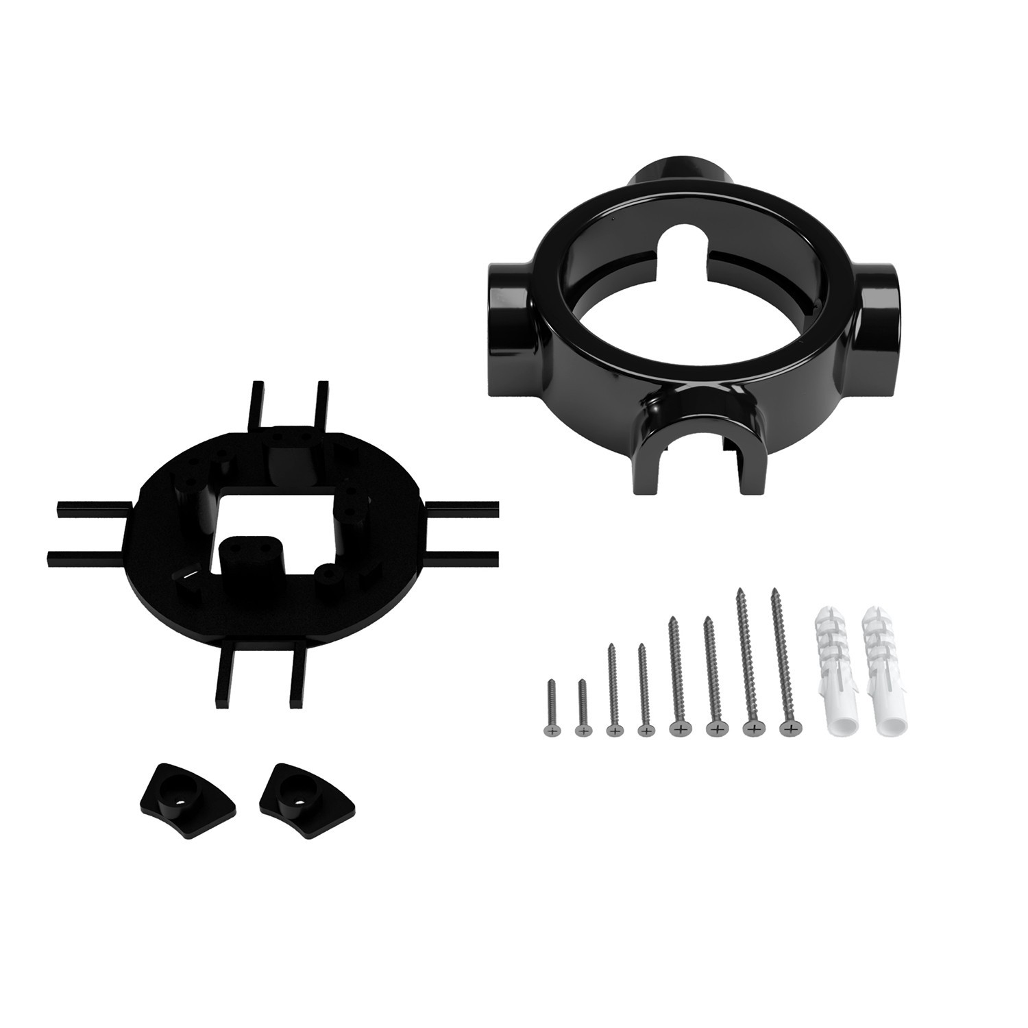 Base de porcelana para toma de corriente e interruptor/desviador compatible con Creative-Tubes - de 1 a 4 salidas