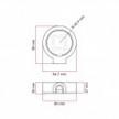 Base de porcelana para toma de corriente e interruptor/desviador compatible con Creative-Tubes - de 1 a 4 salidas