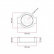 Base de porcelana para toma de corriente e interruptor/desviador compatible con Creative-Tubes - de 1 a 4 salidas