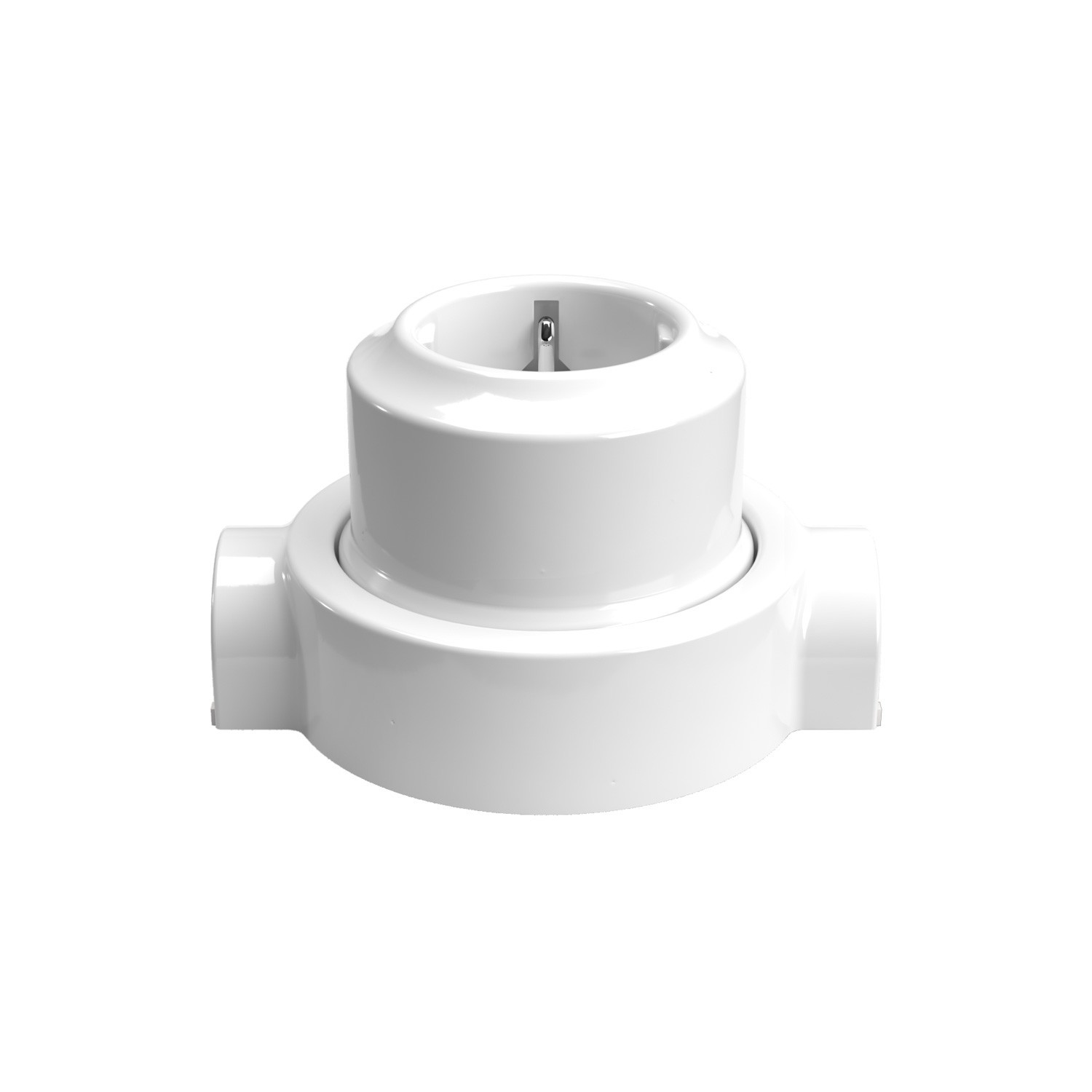 Schuko wall socket kit and porcelain base for Creative-Tubes