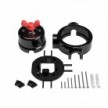 Switch/Diverter kit with butterfly nut and base for Creative-Tubes in black porcelain