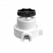 Switch/Diverter kit with knob and base for Creative-Tubes in white porcelain