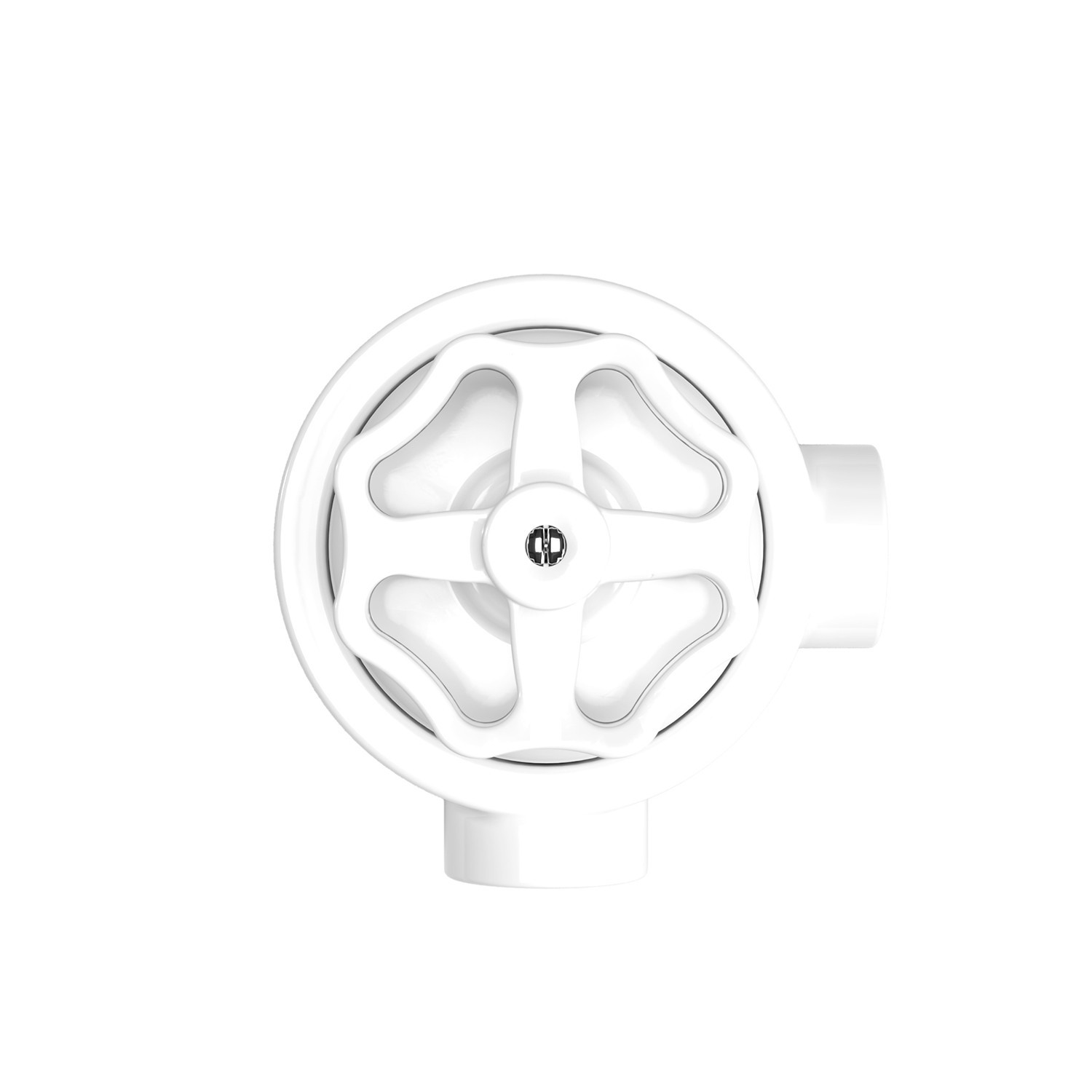 Switch/Diverter kit with knob and base for Creative-Tubes in white porcelain